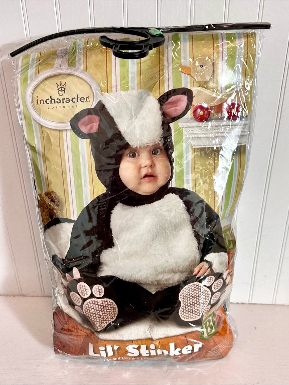 InCharacter Black & White “Lil’ Stinker” Skunk Infant Costume
